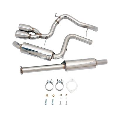 China Hot Selling Horsepower And Speed ​​Increase Effected With Full Piping T-304 Stainless Steel Catback Exhaust for sale