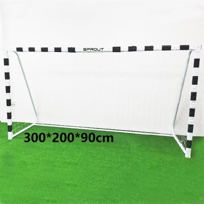 China Easy Assembly 300*200*90 Steel Normal Football Net Portable Cheap Soccer Goal For Sale for sale