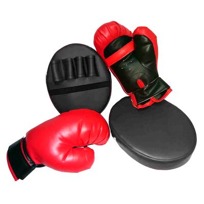 China 0.7mmPU+Cotton cloth+Cotton high quality color custom pads boxing gloves set thai custom leather training boxing gloves and pads for sale