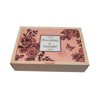 China Handmade Made in China Top Quality Cardboard Packing Custom Pink Paper Gift Box for sale