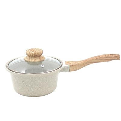 China Sustainable Die Cast Aluminum Nonstick Cookware Sauce Pot Milk Pan for sale