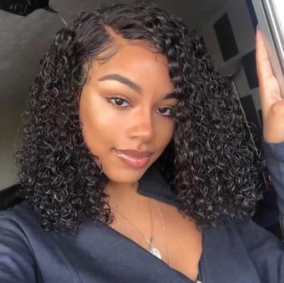 China Silky Straight Wave Cuticle Aligned Transparent Lace Front Hair Wig Short Black Loose Wave Long Wigs With Color for sale