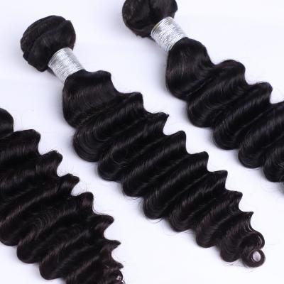 China All Sellers 100% Raw Virgin Brazilian Hair Loose Deep 12a Extension Bundle With Closure for sale