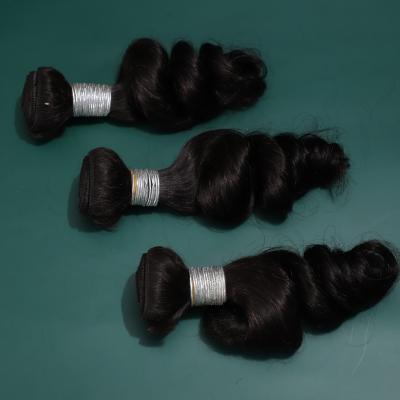 China All Wholesale Virgin Hair Vendor , Tight Loose Wave Pure Virgin Brazilian Hair Closure Bundles for sale