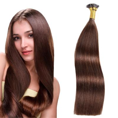 China India silk wholesale i-tip raw stragiht hair extension,custom color i-tip indian silk straight extensions for sale