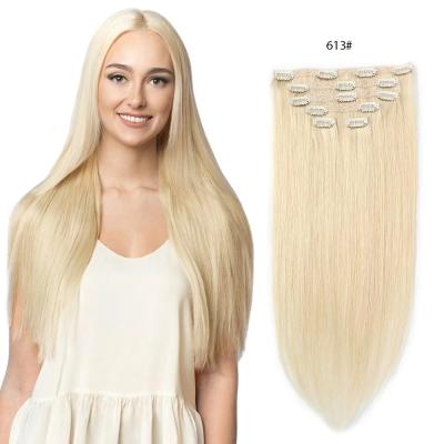 China Afro Stragiht Silk Clip In Hair Extension Afro Clip-in Hair Extensions Clip Ins Hair Extensions 4c for sale