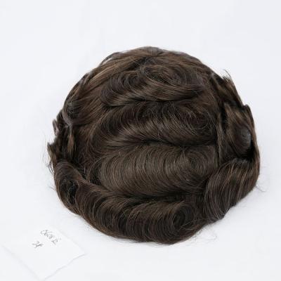 China Hair Toupee For Men European Hair Pieces For Men With Super Thin Swiss Lace Fine PU for sale