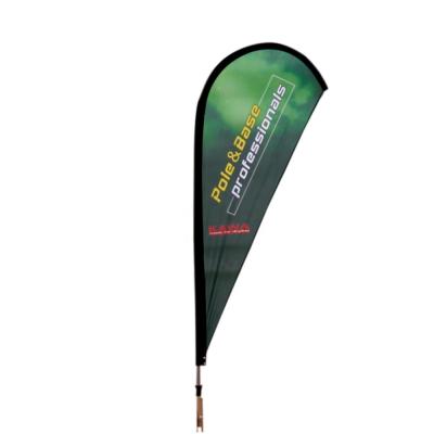 China Teardrop 5m Epoxy Fiberglass Pole For Beach Flag for sale