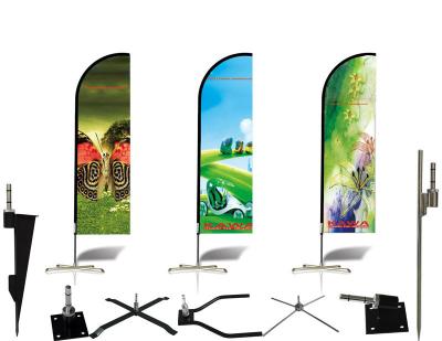 China Steel Have Open Rotator Advertising Sailing Flags Banners Feather Flag With Stand for sale