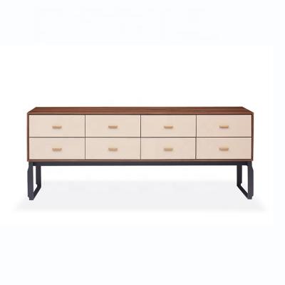 China Contemporary Modern Sideboard With Wooden Drawers Buffet Cabinet For Dining Room Sideboard With Metal Legs for sale