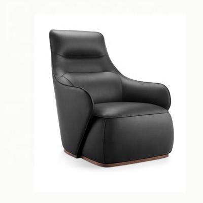 China Modern Elegance Design Furniture Set Luxury Leather Lounge Chair Ottoman for sale