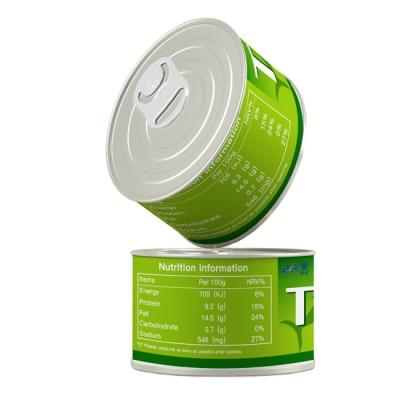 China Convenient and Quick Aluminum Boxed Tin Can Tuna Cans Canned Tuna In Oil for sale