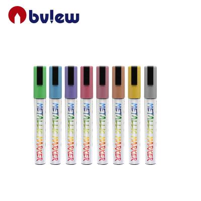 China Paint on Glass Amazon Hot Selling 8 Colors Non-Toxic Liquid Metallic Chalk Marker for DIY Glass, Window for sale