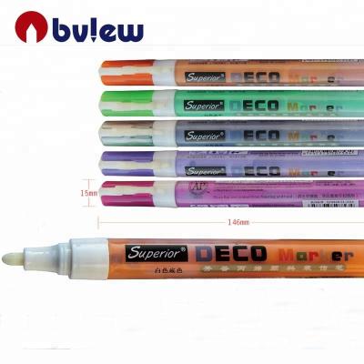 China high quality deco 48 color fine point tip acrylic paint marker for painter 146x15mm for sale