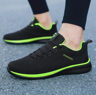 China Anti Slip Mens Womens Knit Breathable Sporty Running Walking Sneakers Gym Shoes for sale