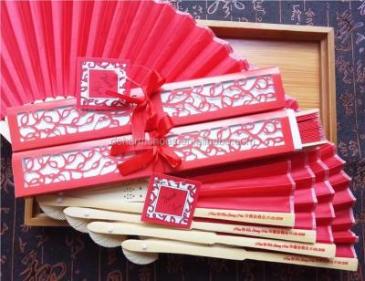 China China Chinese Supplier Wedding Colorful Souvenirs Hand Folding Fan for sale