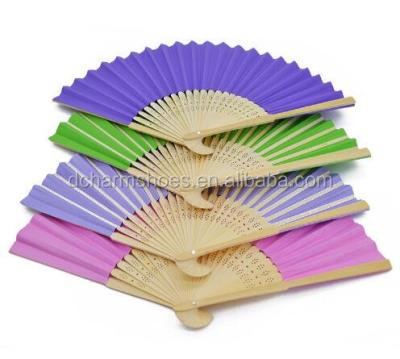 China Europe Chinese Style Folding Pocket Fan DIY Birthday Wedding Party Decoration Baby Shower Bamboo Summer for sale