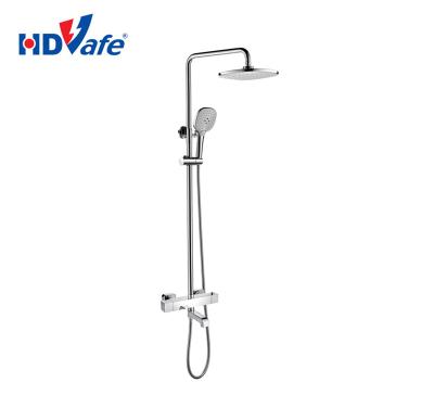 China With Slide Bar Good Prices Thermostatic Mixing Valve Brass Manual Mixer Shower For Bathroom for sale