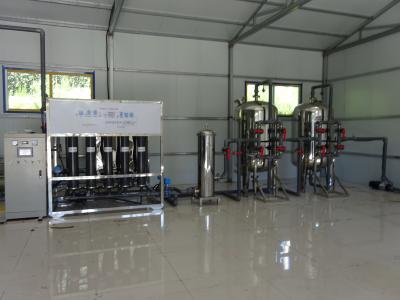 China 220v / 380v RO Mineral Water Plant Fully Automatic Ro Plant 2400x1100x1800mm for sale