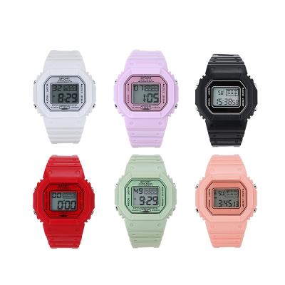 China Automatic Date Wholesale OEM Cartoon Kids Watch Reloj Colors Student Digital Watch for sale