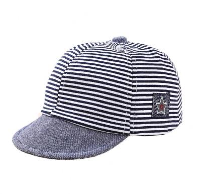 China Character Baby Boy Baseball Cap Striped Sun Hat Letter Sun Protection Cap Sun Hat for Baby Boy and Infant for sale