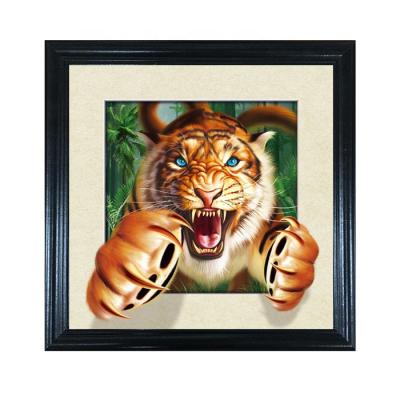 China Europe Fierce Tiger 5D Lenticular Photo Prints Lenticular Picture For Decoration for sale