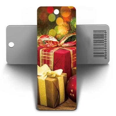 China Santa Claus Europe 3D Lenticular Bookmark Christmas Bookmark for sale