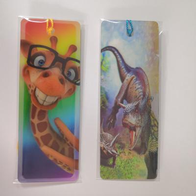 China China Custom Kids Lenticular Bookmark Cute 3D Animal Lenticular Bookmark For Children for sale