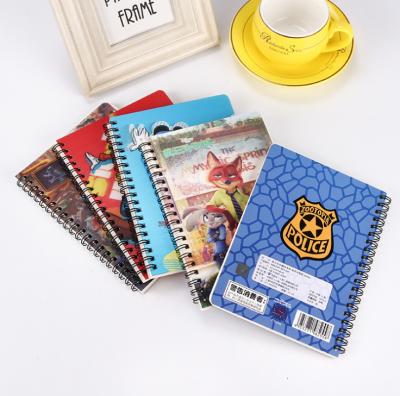 China 3D Spiral 3D Cartoon Lenticular High Quality Notebook A4 for sale