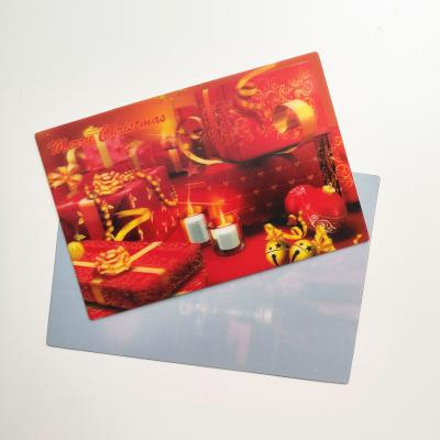 China Europe 2019 New Custom Design Gift Card 3D Printing Merry Christmas 3D Lenticular Postcard for sale