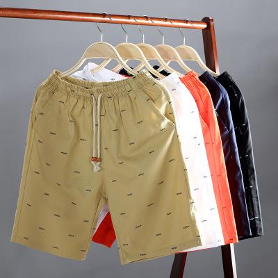 China 2021 New Anti-wrinkle Men's Summer Shorts Fish Bone Men's Casual Printing Shorts for sale