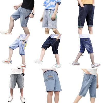 China Color Fade Proof Wholesale Children's Clothing Boys Pants Fashion Baby Boy Ripped Jeans for sale