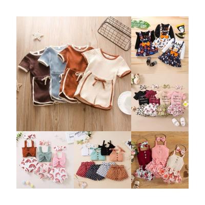 China Washable Girls Clothing Set Tops and Pants 2 Pieces Fashion Kids Girls Clothing Set for sale