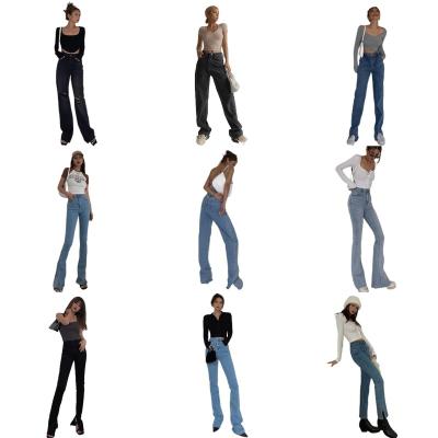 China Breathable factory provides wholesale women's jeans slim and sexy women's jeans that are quick to dry and breathable. for sale