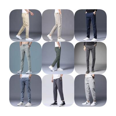 China 2022 Summer New Multi-pocket Anti-wrinkle Cargo Pants Men's Plus Size Pants Elastic Cargo Pants And Trousers for sale