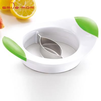 China Sustainable Smile Mom Kitchen Instruments Fruit Peeler Manual Hand Mango Slicer With Stainless Steel Blade for sale