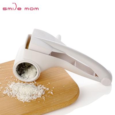 China Smiling Mama Viable Nut Mini Rotary Cheese Grater Kitchen Plastic Vegetable Manual Classic Instruments for sale