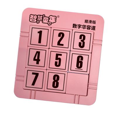 China Funny Easy Makers Selling Logic Wooden Educational Board Game Ascension Huarong Dao Jiugong Toys Wooden Toys Puzzle for sale