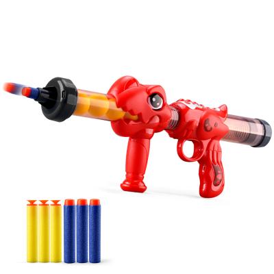 China High Quality AIR POWER GUN Kids Shooting Toys Air Soft Head Bullet Toy Gun Plastic Outdoor Gun for sale