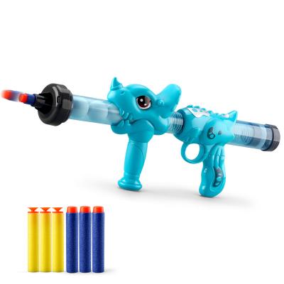 China 2022 Game Shooting Game New Listing Bullet Bullet Shooting Foam Soft Sponge Eva Bullet Bullet Cool Dinosaur Toy Gun for sale