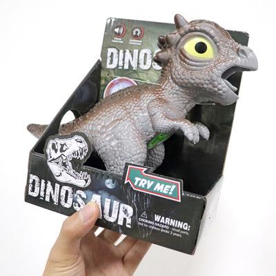 China 2022 Wholesale Children's Cartoon Gray Safe Plastic Dinosaur Puzzle Factory Play Toy Model for sale