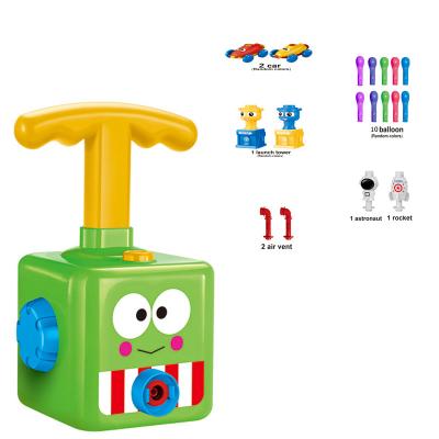 China Educationl DIY Toys 2022 Amazon Upgrade Cartoon Pneumatic Balloon Car Kids Man Educational Green Printing Games Toys for sale