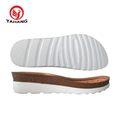 China Low Density Double Color Ladies Sandals Slippers Outsole PU Sole Sole for sale