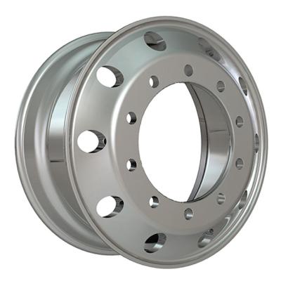 China 22.5x9.0 Truck Wheel 10x335 10x285.75 Hub Aluminum Polished Forged Wheel Aluminum Pilot For Freightliner DAF International Truck for sale