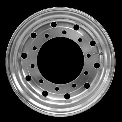 China 6061 T6 22.5x13 Aluminum Super Single Wheels For Trucks And Buses Hub Pilot Machined And Polished Forging Wheel for sale