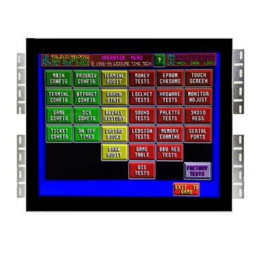 China Metal 15 LCD 17inch Monitor For Pot O Gold / WMS / T340 / FOX340 Game Machine for sale