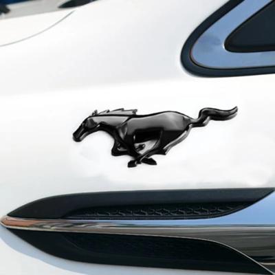 China Business/Running 3D Chrome Luxury Metal Horse Sticker Emblem Badge For Ford Mustang Shelby GT Rear Trunk Decor Car Styling Accessories for sale