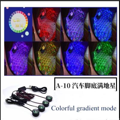 China Automobile Atmosphere Lamp Factory Customize Accessories Luxury Exterior Auto Chassis LED Starry Neon Car Lights for sale