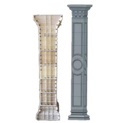 China Modern Concrete Plastic ABS Plastic Mold For Making Roman Pillar Roman Pillar Column Mold For Sale for sale