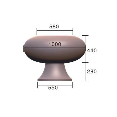 China Modern Concrete Planter Mold Fiberglass Cement Plastic Flower Pot Mold for sale